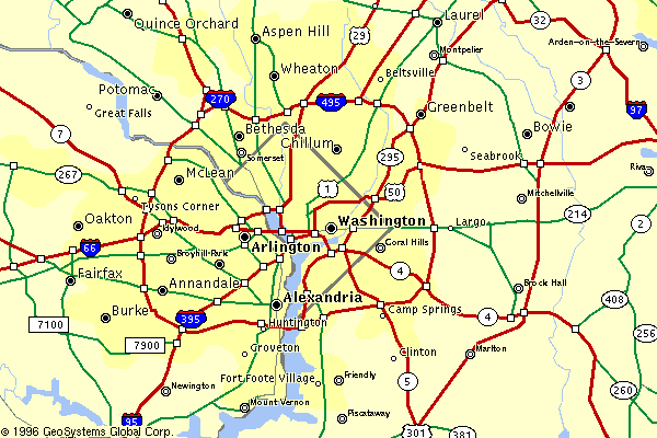 Map Of Dc. Washington, D.C. Map